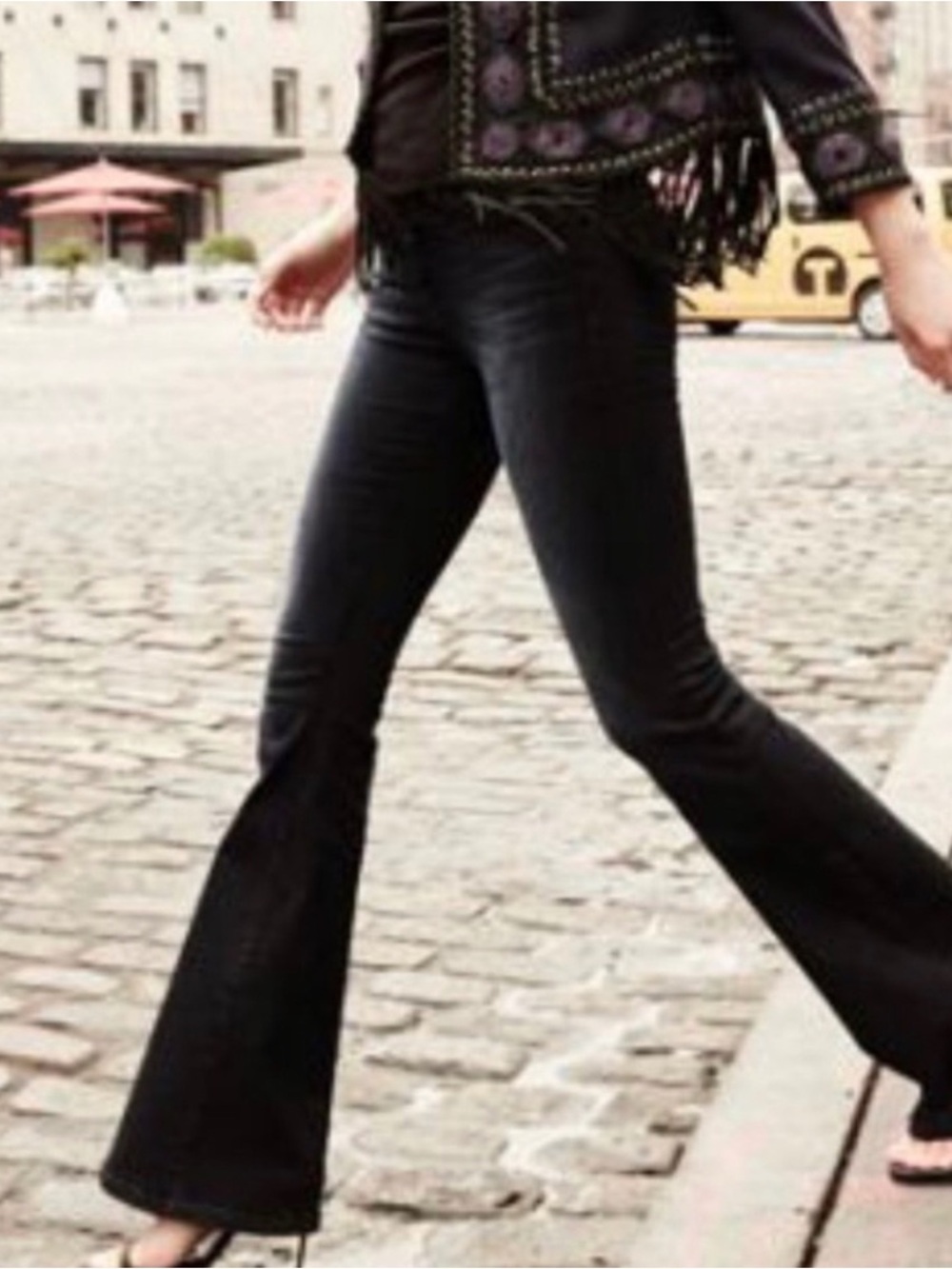 Frame Denim Black Flare Jeans - Le High Size 28